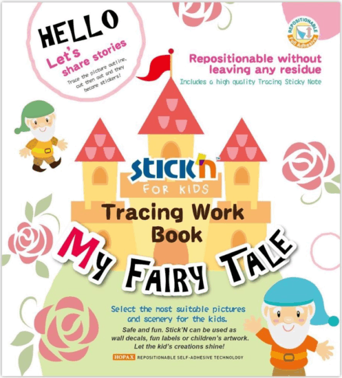Stick'n: Átrajzoló kreatív füzet - Az én tündérmesém Stick'n: Átrajzoló kreatív füzet - Az én tündérmesém
