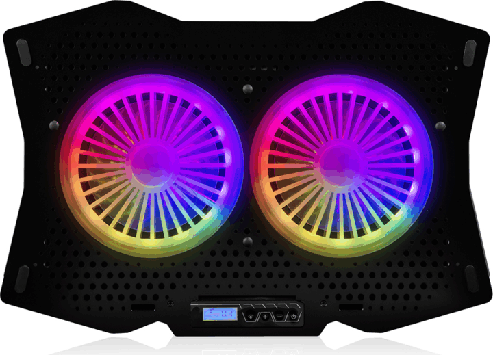 Modecom MC-CF18 RGB 18" laptop hűtőpad - Fekete