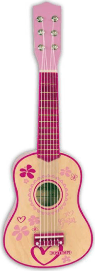 Bontempi: Lányos Fa gitár- 55 cm Bontempi: Lányos Fa gitár- 55 cm