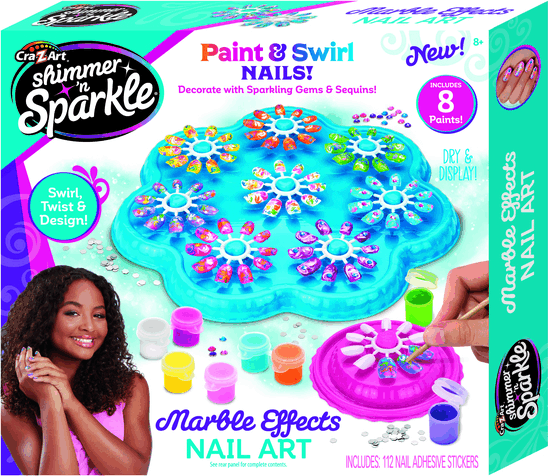 Shimmer and Sparkle: Márványos körmök manikűr szett Shimmer and Sparkle: Márványos körmök manikűr szett