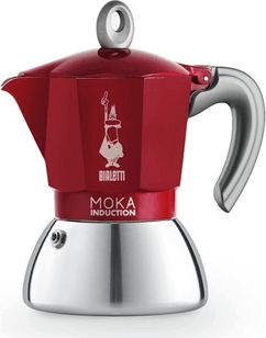 Bialetti Moka 6944 4 adagos indukciós kotyogós kávéfőző - Piros