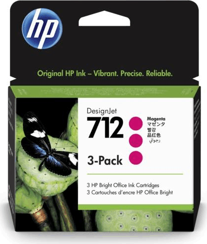 HP 3ED78A 712 Eredeti Tintapatron csomag Magenta (3 db) HP 3ED78A 712 Eredeti Tintapatron csomag Magenta (3 db)