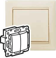 Legrand 774305 Valena Beltéri elefántcsont fali csillárkapcsoló