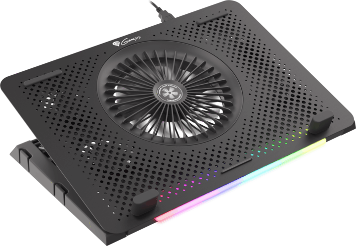 Natec Genesis Oxid 450 RGB 15.6" laptop hűtőpad - Fekete