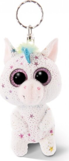 NICI Glubschis: Uberto egyszarvú plüss kulcstartó - 9 cm