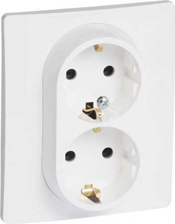 Legrand 764534 Niloé 2 db 2P+F csatlakozós fali konnektor