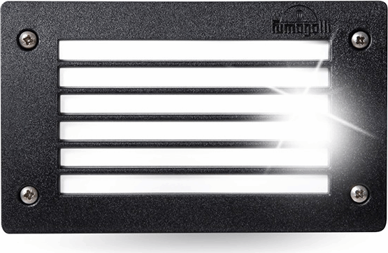 Fumagalli LETI 200 GL LED GX53 kültéri beépíthető falilámpa - fekete