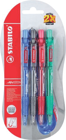 Stabilo Long Marathon golyóstoll 3+1db - 0,3mm