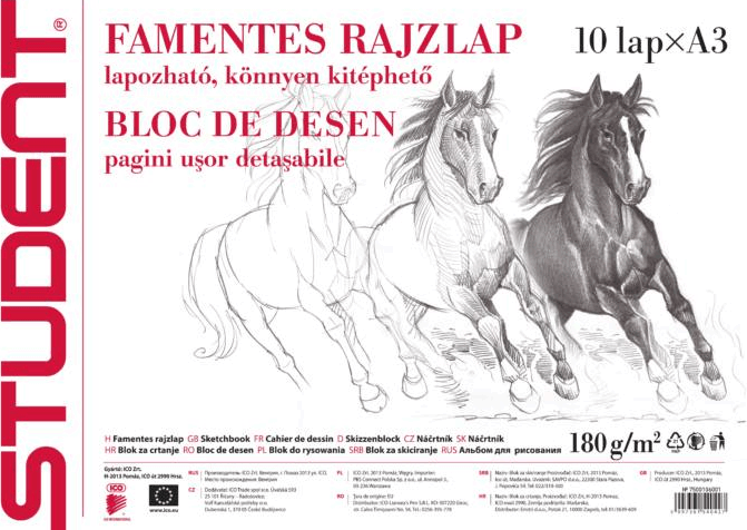 ICO Student A3 10lapos skiccfüzet ICO Student A3 10lapos skiccfüzet
