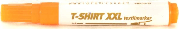 ICO D10 XXL 1-3mm Textilmarker - Neon narancssárga ICO D10 XXL 1-3mm Textilmarker - Neon narancssárga