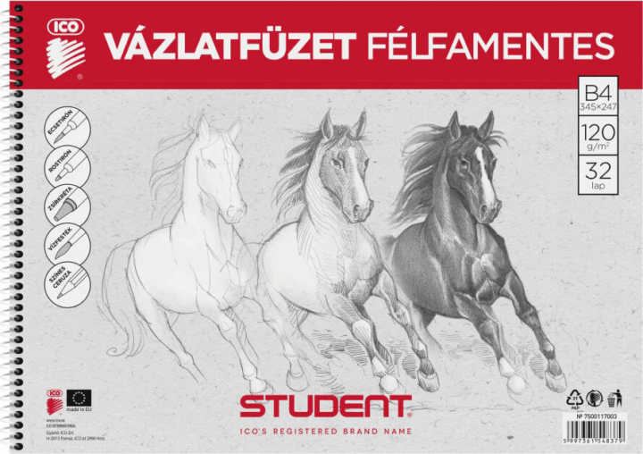 ICO Student 16 lapos B4 félfamentes vázlatfüzet ICO Student 16 lapos B4 félfamentes vázlatfüzet