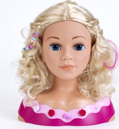 Klein: Coralie hercegnő sminkelhető babafej 41 darabos szett