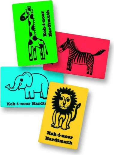 Koh-I-Noor Safari mintás plasztik radír