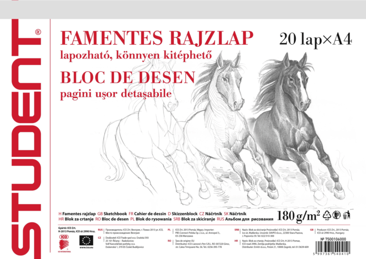ICO Student 20 lapos A4 skiccfüzet