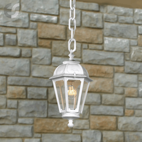 Fumagalli SICHEM/SABA E27 kültéri függeszték lámpa - fehér
