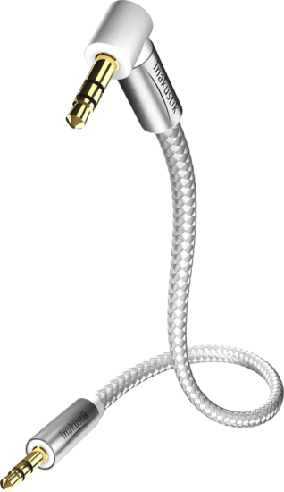 Inakustik Premium MP3 Audió kábel 1.5m (3.5mm jack apa - 3.5mm jack apa 90fokos)