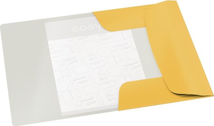 Leitz Cosy A4 Gumis mappa - sárga