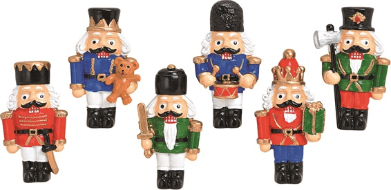 Iris Katona alakú 3x5x1cm karácsonyi hűtőmágnes