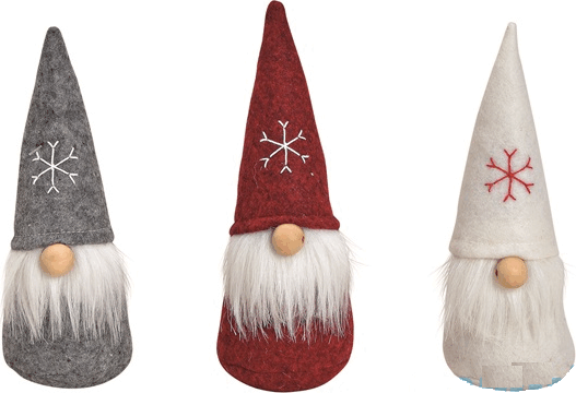 Iris Plüss 7x20x7cm gnóm manó karácsonyi dekoráció