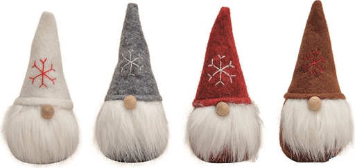 Iris Plüss 12x6cm gnóm manó karácsonyi dekoráció