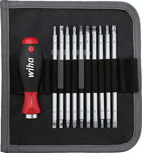 Wiha System 6 281 T11 Csavarhuzó bitkészlettel (11db/csomag)