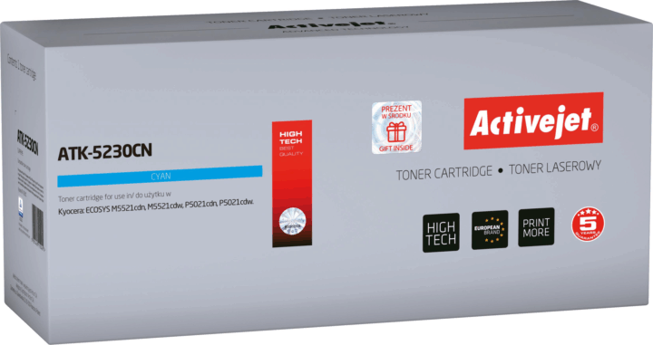 Activejet (Kyocera TK-5230C) Toner Cián Activejet (Kyocera TK-5230C) Toner Cián