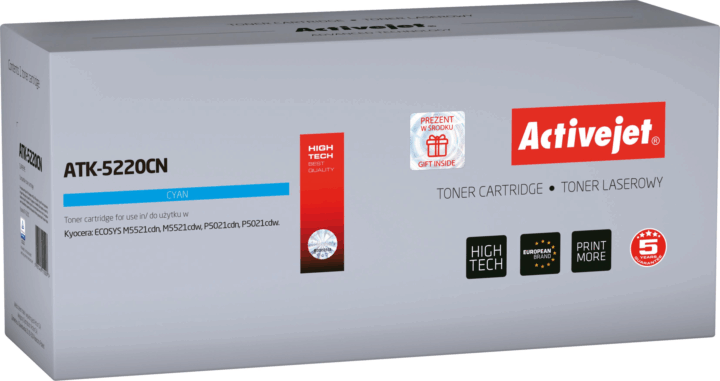 Activejet (Kyocera TK-5220C) Toner Cián Activejet (Kyocera TK-5220C) Toner Cián