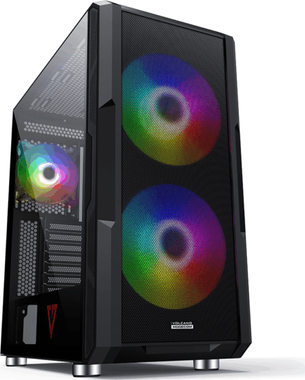 Modecom Amirani ARGB Számítógépház - Fekete