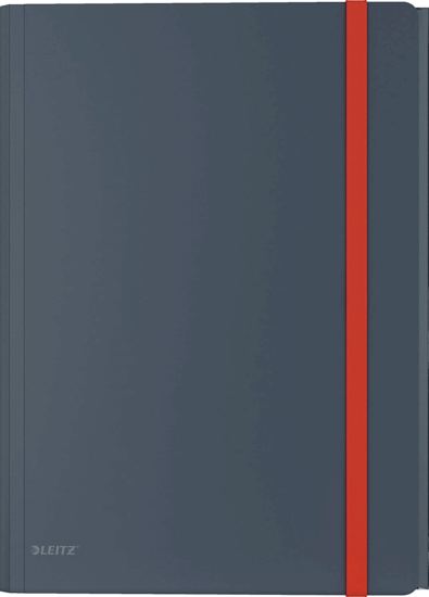 Leitz Cosy A4 Gumis mappa extra tasakkal - Bársonyszürke