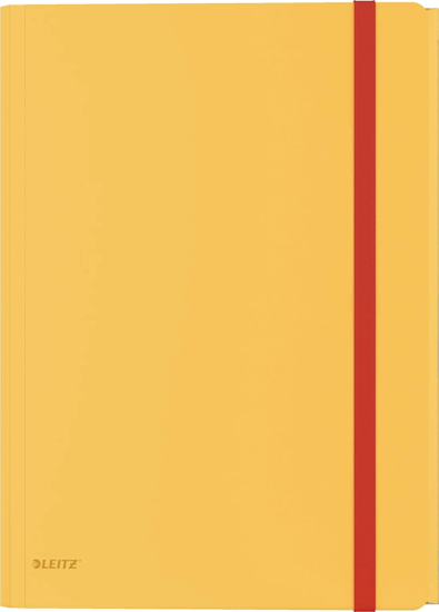 Leitz Cosy A4 Gumis mappa extra tasakkal - Melegsárga