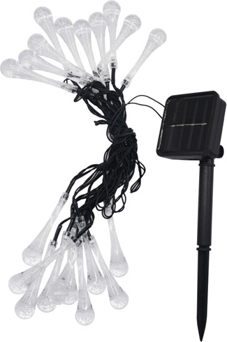 IRIS DL-020CW-SL-20LED szolár LED dekorációs fényfüzér - Hideg fehér IRIS DL-020CW-SL-20LED szolár LED dekorációs fényfüzér - Hideg fehér