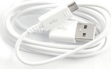 BlackBird USB apa - MicroUSB apa gyári Adat- és töltőkábel 1m - Fehér