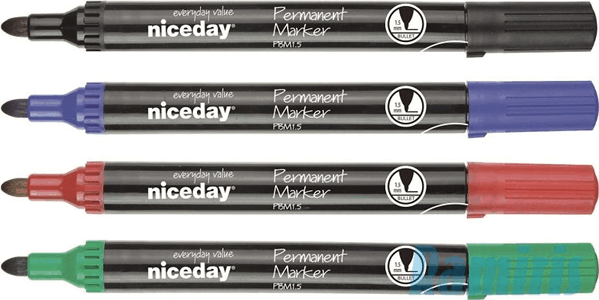 Niceday permanent 1-3 mm marker készlet - Vegyes színű