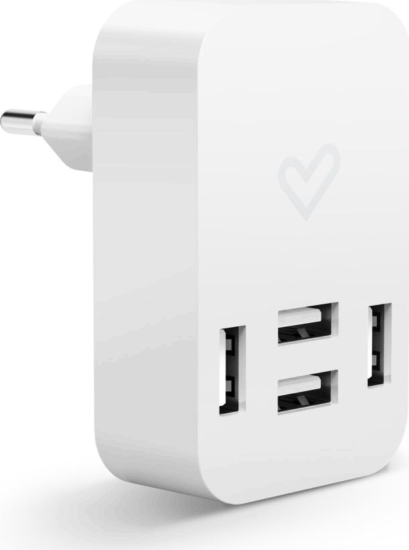 Energy Sistem Hálózati 4xUSB töltő (5V / 4A) Fehér
