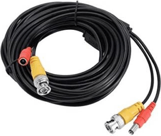 WaliSec WS-HDVP100FT-CU BNC+DC táp kábel 30m - Fekete