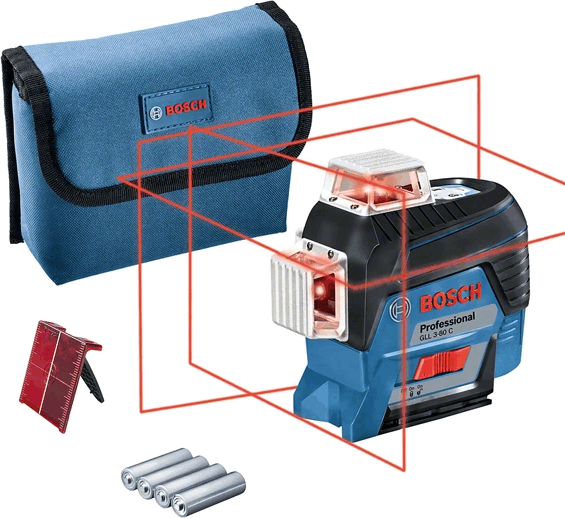 Bosch GLL 3-80 C (0601063R00) Professional Lézeres szintező - 30 m