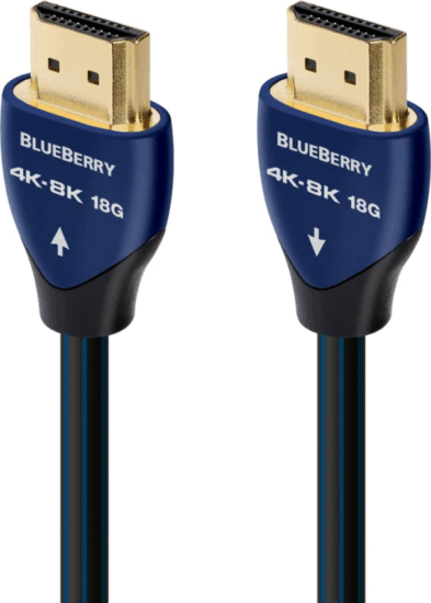 AudioQuest Blueberry HDMI 2.1 - HDMI 2.1 kábel 1.5m Fekete/Kék