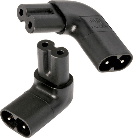 AudioQuest IEC90C7 C7/C8 90 fokos C7/C8 tápcsatlakozó 90 fokos adapter készlet AudioQuest IEC90C7 C7/C8 90 fokos C7/C8 tápcsatlakozó 90 fokos adapter készlet