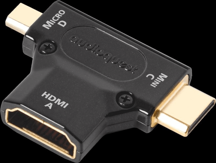 AudioQuest HDMI Type A anya - Mini Type C/Micro Type D apa adapter AudioQuest HDMI Type A anya - Mini Type C/Micro Type D apa adapter