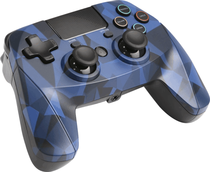 Snakebyte Game:Pad 4 S Wireless Vezeték nélküli PS4 controller - Kék Terepmintás Snakebyte Game:Pad 4 S Wireless Vezeték nélküli PS4 controller - Kék Terepmintás