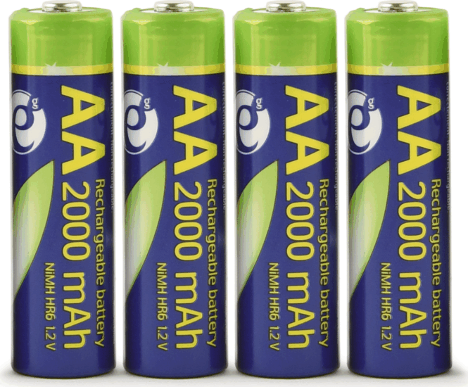 Gembird EG-BA-AA20R4-01 Ni-MH 2000mAh AA Újratölthető Ceruzaelem (4db/csomag)