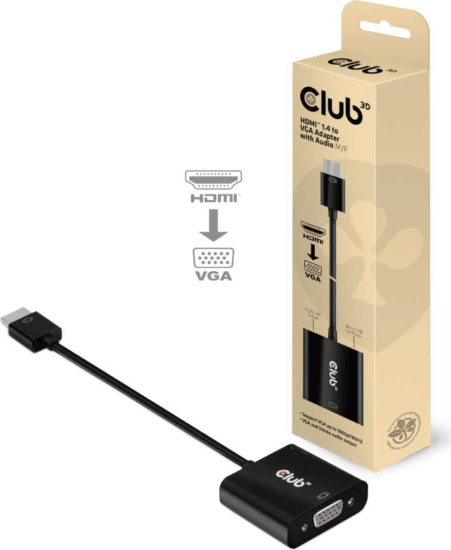 Club3D HDMI 1.4 apa - VGA anya Adapter
