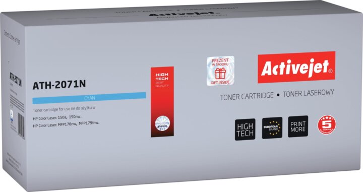 Activejet (HP 117A 2071A) Toner Cián Activejet (HP 117A 2071A) Toner Cián