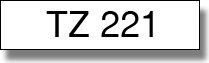 Brother TZ221 P-TOUCH Feliratozógép szalag 9mm Brother TZ221 P-TOUCH Feliratozógép szalag 9mm