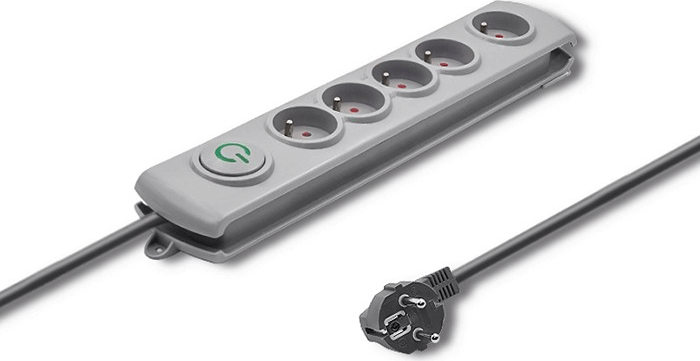 Qoltec 50272 5-ös túlfeszültség védő - elosztó 3m