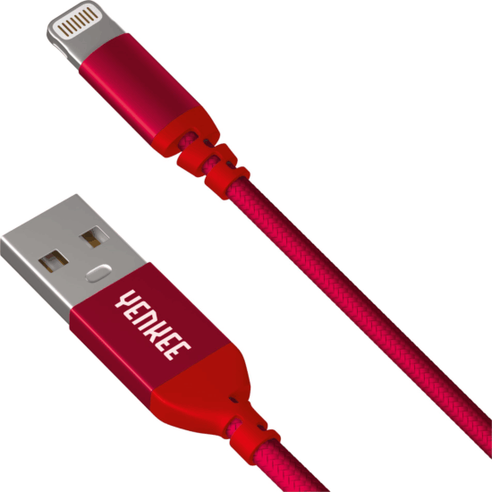 Yenkee USB 2.0 apa - Lightning apa iPhone töltőkábel 1m - Piros