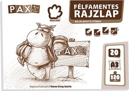 Pax 20 darabos A3 Félfamentes rajzlap