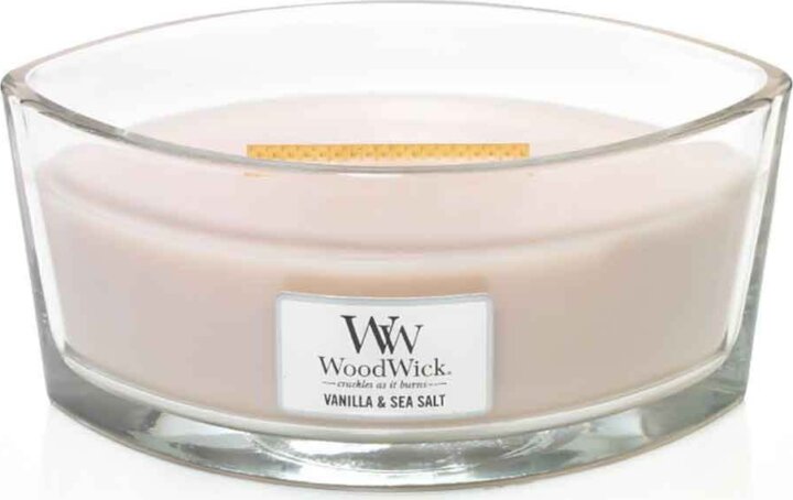 WoodWick Vanilla & Sea Salt Ellipszis illatgyertya 453,6g