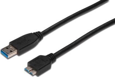 Assmann USB 3.0 microUSB-B összekötő kábel 0.25m - Fekete Assmann USB 3.0 microUSB-B összekötő kábel 0.25m - Fekete
