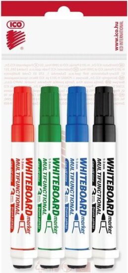 ICO Markeraser multifunkciós táblairón - Vegyes szín (4 darab)